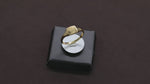 Load and play video in Gallery viewer, 14K Solid Gold Square Signet Ring Y141