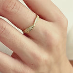 Load and play video in Gallery viewer, 14K Solid Gold Mobius Ring Y314
