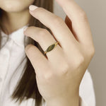 Load and play video in Gallery viewer, 14K Solid Gold Signet Ring Y254