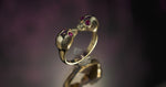 Load and play video in Gallery viewer, 14K Solid Gold Skull Ring Y206