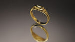Load and play video in Gallery viewer, 14k Solid Gold Tiny Croissant Ring Y181