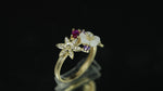 Load and play video in Gallery viewer, 14K Solid Gold Magnolia Ring Y244