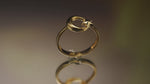 Load and play video in Gallery viewer, 14K Solid Gold Moon and Star Ring Y178