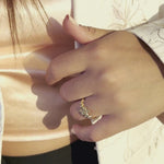 Load and play video in Gallery viewer, 14K Solid Gold Olive Leaf Ring Y72