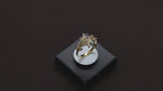Load and play video in Gallery viewer, 14K Solid Gold Olive Leaf Ring Y134