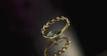 Load and play video in Gallery viewer, 14K Solid Gold Thin Leaf Ring Y223
