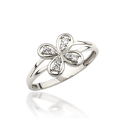 14K Solid Gold Butterfly Ring Y366