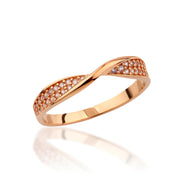 14K Solid Gold Mobius Ring Y314