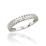 14K Solid Gold Infinity Ring Y323