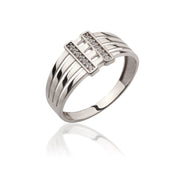 14K Solid Gold Wide Band Ring Y274