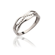 14K Solid Gold Heart Ring Y264