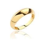 Load image into Gallery viewer, 14K Solid Gold 2 Edge Dome Ring Y271
