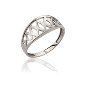 14K Solid Gold Wide Band Ring Y275