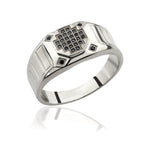 Load image into Gallery viewer, 14K Solid Gold Signet Men Ring EY14
