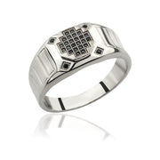 14K Solid Gold Signet Men Ring EY14