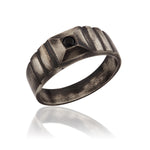 Load image into Gallery viewer, 14K Solid Gold Signet Men Ring EY13

