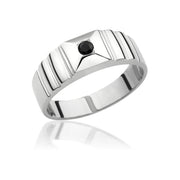 14K Solid Gold Signet Men Ring EY13