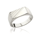 Load image into Gallery viewer, 14K Solid Gold Signet Men Ring EY11
