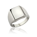 Load image into Gallery viewer, 14K Solid Gold Signet Men Ring EY6

