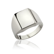 14K Solid Gold Signet Men Ring EY6