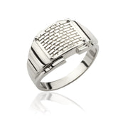 14K Solid Gold Band Men Ring EY15