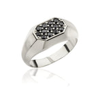 Load image into Gallery viewer, 14K Solid Gold Signet Men Ring EY8

