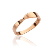 14K Solid Gold Mobius Ring Y45