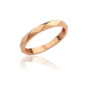 14k Solid Gold Vintage Band Ring Y38