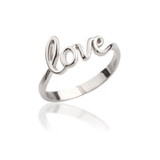 14K Solid Gold Love Ring Y16