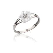 14K Solid Gold Magnolia Ring Y235