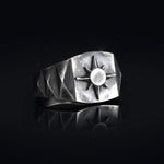 Load image into Gallery viewer, 14K Solid Gold North Star Men Ring EY5
