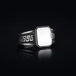 Load image into Gallery viewer, 14K Solid Gold Greek Men Ring EY1
