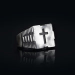 Load image into Gallery viewer, 14K Solid Gold Men Cross Ring EY4
