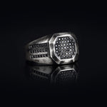 Load image into Gallery viewer, 14K Solid Gold Square Men Ring EY10

