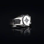 Load image into Gallery viewer, 14K Solid Gold North Star Men Ring EY2

