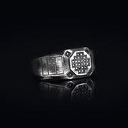14K Solid Gold Signet Men Ring EY14