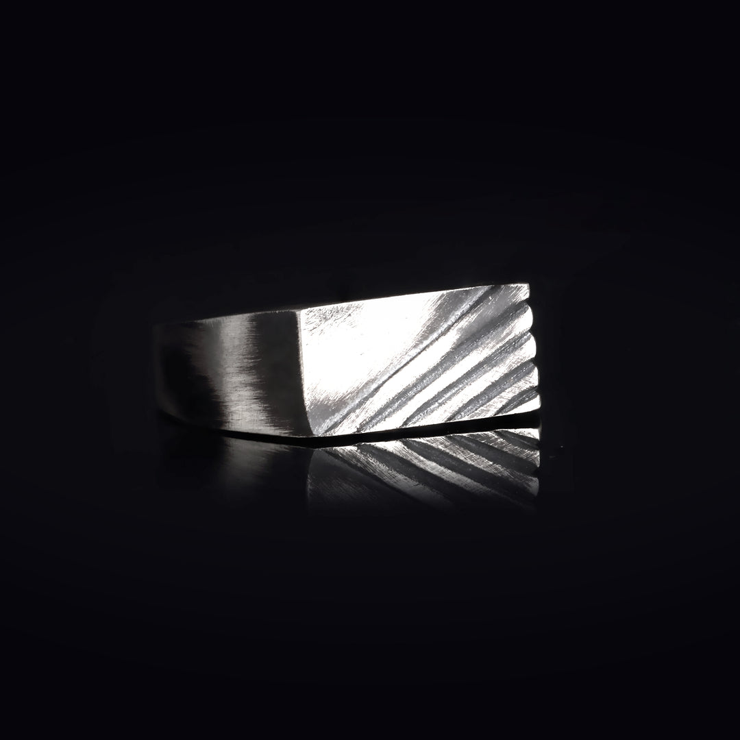 14K Solid Gold Signet Men Ring EY11