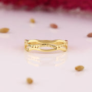 14K Solid Gold Heart Ring Y264