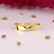 14K Solid Gold Mobius Ring Y45