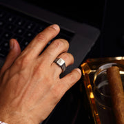 14K Solid Gold Greek Men Ring EY1