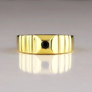 14K Solid Gold Signet Men Ring EY13