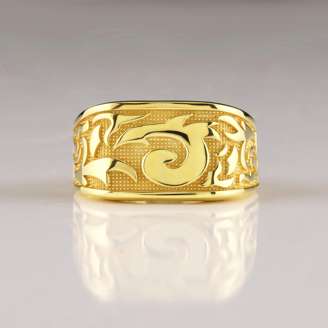14K Solid Gold Men Ring EY9