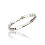 Load image into Gallery viewer, 14K Solid Gold Bead Flat Circle Ring Y346
