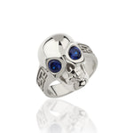 Load image into Gallery viewer, 14K Solid Gold Skull Men Ring EY21
