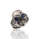Load image into Gallery viewer, 14K Solid Gold Skull Men Ring EY21
