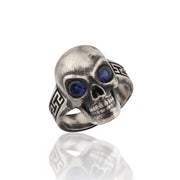 14K Solid Gold Skull Men Ring EY21