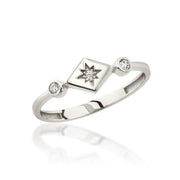 14K Solid Gold Vintage Patterned Ring Y369