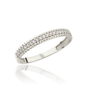 14K Solid Gold Braid Ring Y373