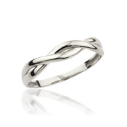 14K Solid Gold Braid Ring Y322