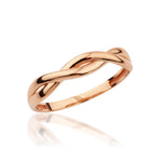 Load image into Gallery viewer, 14K Solid Gold Braid Ring Y322
